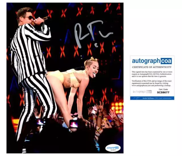 Robin Thicke "Blurred Lines" Singer AUTOGRAPH Signed Autographed 8x10 Photo ACOA