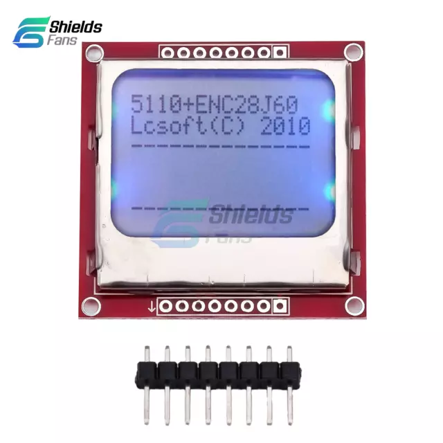 Nokia 5110 LCD Display Screen Module 84*48 White/ Blue for Arduino PIC ＳＰI MCS51 3