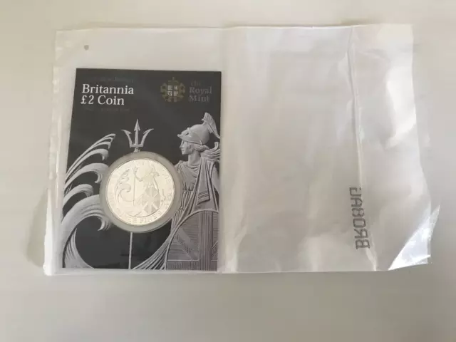 2008 Britannia Argent Fin 1OZ 1 Once 0.9kg Pièce En Scellé non Ouvert Bag