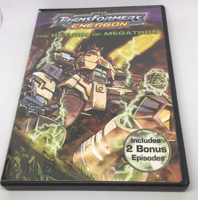 TRANSFORMERS ENERGON THE Return Of Megatron DVD Hasbro 2004 3.49