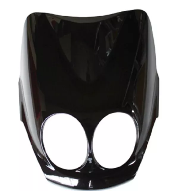 Coque Tablier Face Avant  Yamaha Neos 50 / MBK Ovetto 50 apres 2007 Noir métal