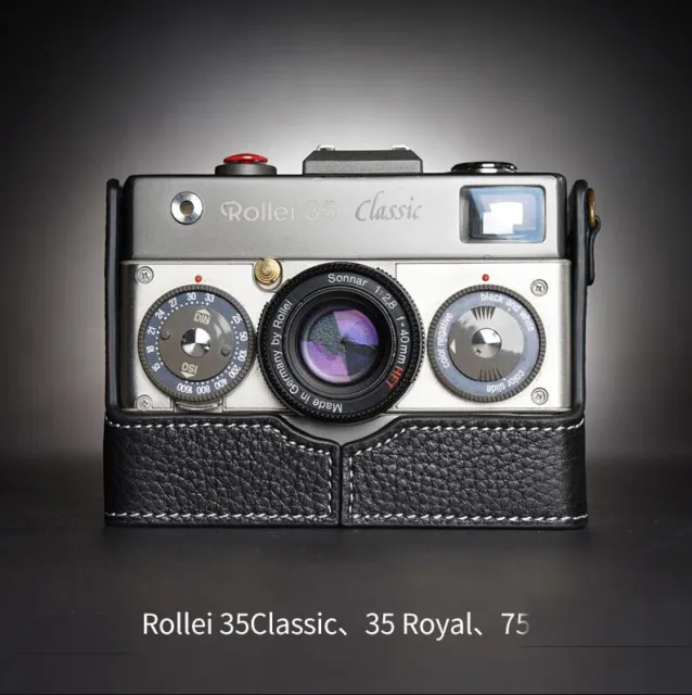 Handmade Genuine Leather Half Camera Case Cover For Rollei 35S 35TE 35SE 35T