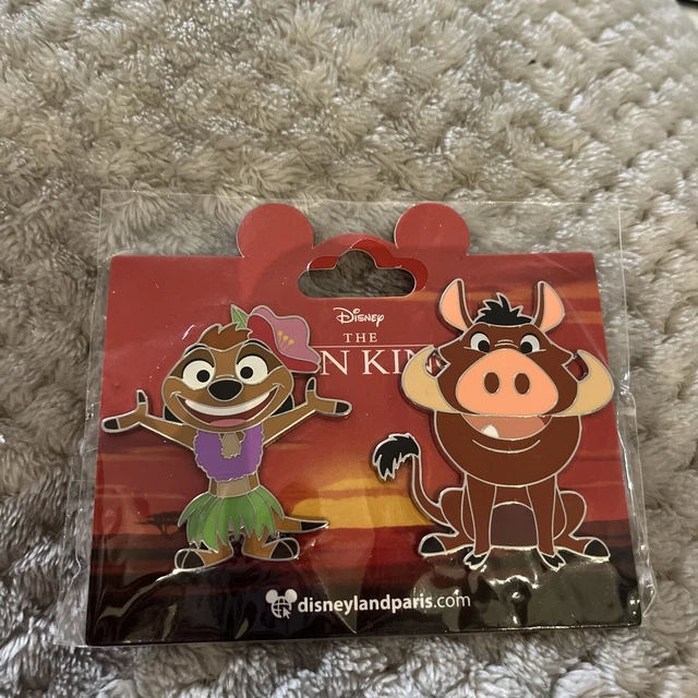 DISNEY PIN DLP DLRP Disneyland Paris Lion King Timon Pumbaa Pin Set
