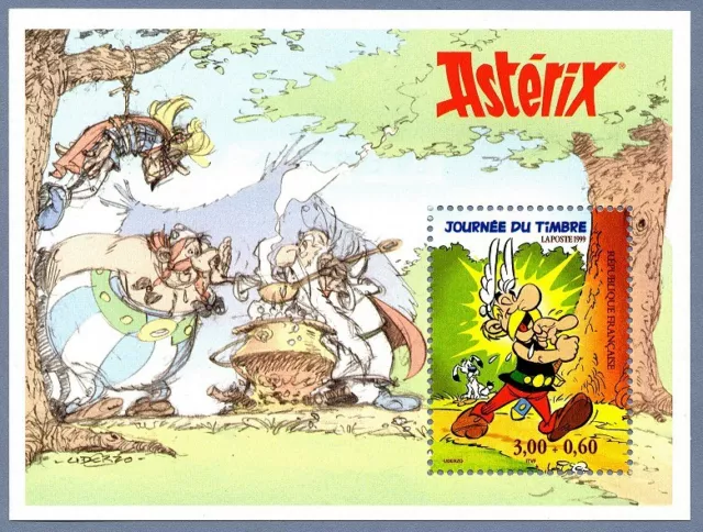 Bloc Feuillet BF22 - Journée du timbre - Astérix - Uderzo - 1999