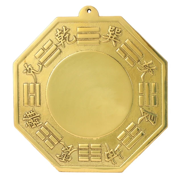 Gossip Mirror Brass Chinoiserie Ornaments Bagua Concave Temple