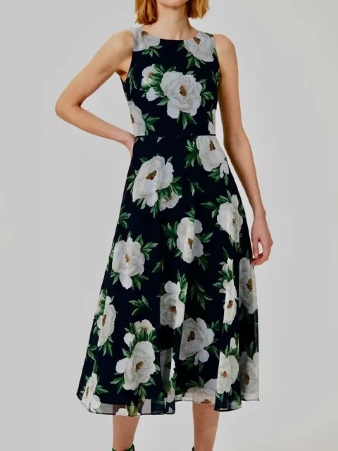 Floral midi online dress size 18