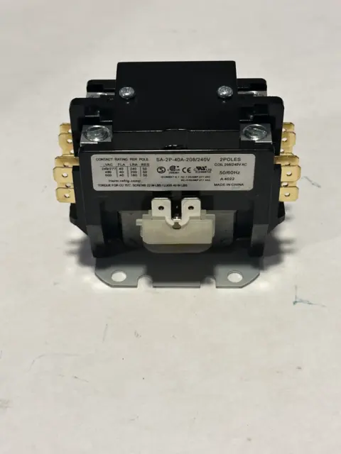 Contactor 2 Pole 40 Amps 208/240 Coil Replacement For Mars 91423 17427
