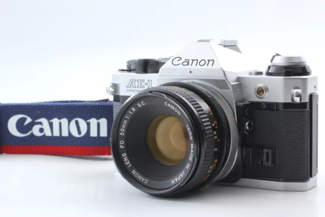[Near MINT] Canon AE-1 Program Film Camera FD 50mm f/1.8 s.c From JAPAN