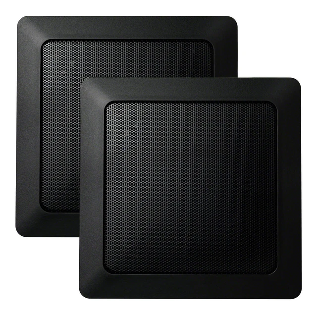 Altavoces cuadrados de ducha de vapor Mr Steam MSSPEAKERSSSQ musicoterapia - negros