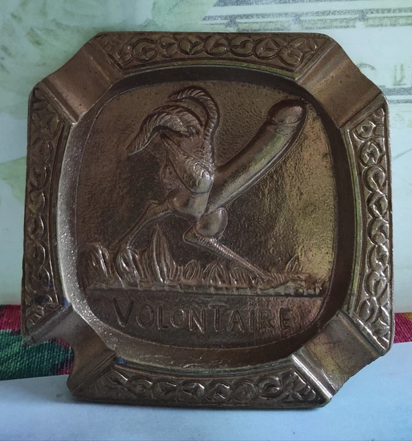 Posacenere In Bronzo Volontaire Vintage