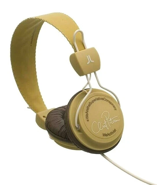 WeSC B105606813 WeActivist Clint Petersen Tobacco Over Ear Headphones NIB