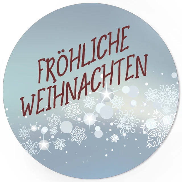 48 Weihnachtsaufkleber Geschenk Aufkleber Etiketten Weihnachten Xmas blau 5