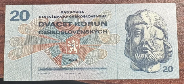 Czechoslovakia P-92 20 Korun 1990 UNC