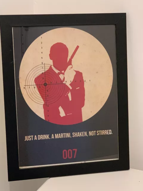 James Bond Sammlung div. Motive Wandbild 007 Film Zielscheibe Martini Selten!