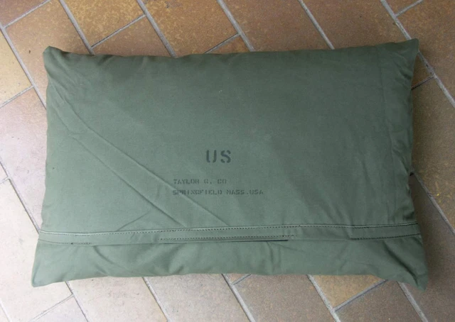 Traversin  /  Coussin  Pour  Lit  De  Camp  Us  Ww2
