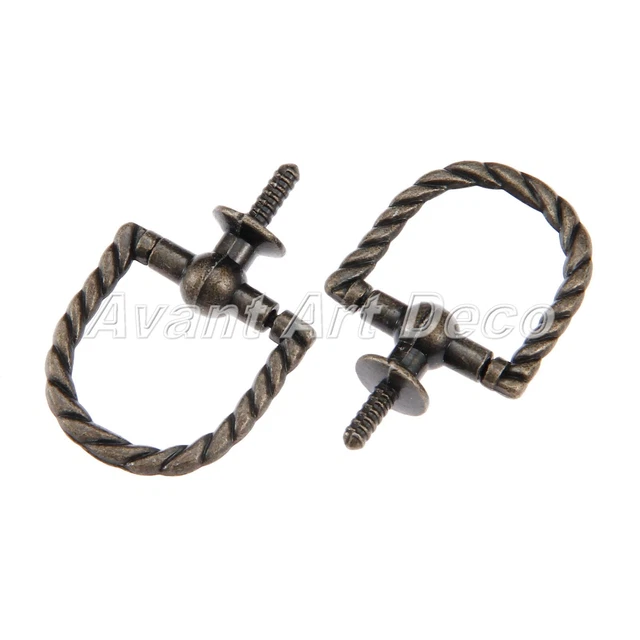 2X Drawer Cupboard Alloy Drop Pull Vintage Furniture Antique Jewelry Box Handle