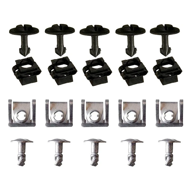 20 Clip Paraurti A Pressione | Compatibili Honda Civic 1972-2024, CRX 1983-1992 - 2