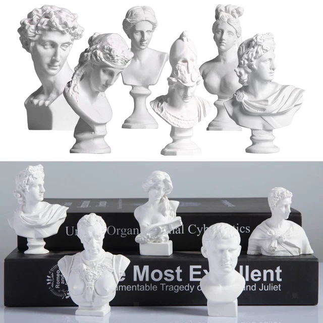 Busto In Gesso Statua Mitologia Greca - Decorazione Per Scrivania, Collezione Arte Classica, Idea Regalo Elegante