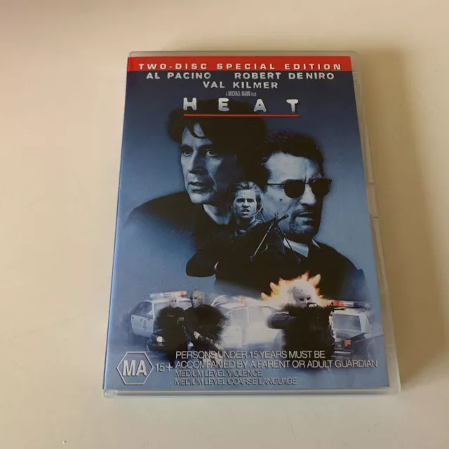 Heat DVD 2 Disc Special Edition Robert De Niro Al Pacino Val Kilmer R4 M15+ 