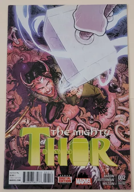 Mighty Thor #2, 2016 - 2Nd Printing - Dauterman Variant - Marvel Comics - Hg
