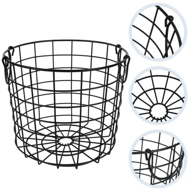 Iron Wire Laundry Hamper Dirty Laundry Hamper Cart Clothes Storage Basket Home