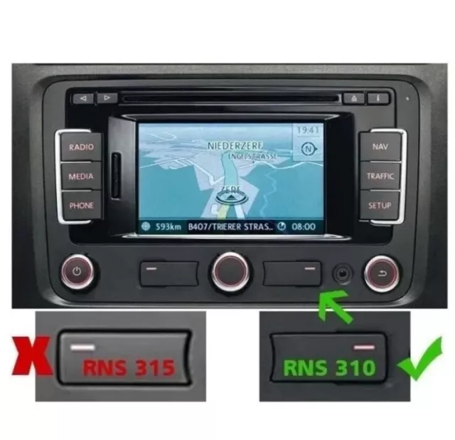 Volkswagen SD Karte für radio RNS310 GPS navigation Europe West V12 RNS 310 2024
