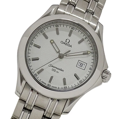 OMEGA SEAMASTER 2511.20 120M Swiss Quartz Date Steel Mens White