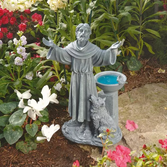 Design Toscano St. Francis's Garden Blessing Sculpture