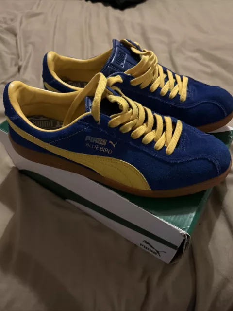 Puma bluebird blue yellow top