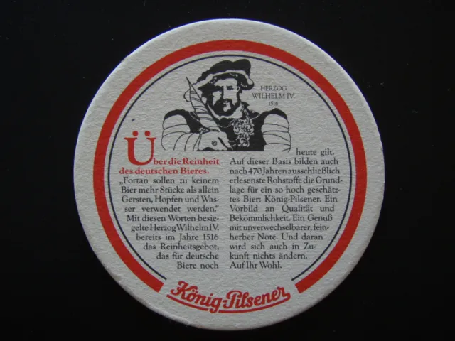 Konig-Pilsener Herzog Wilhelm Iv Coaster