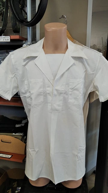 CAMICIA estiva Marina Militare, guardia costiera, NUOVA con pattella sul petto