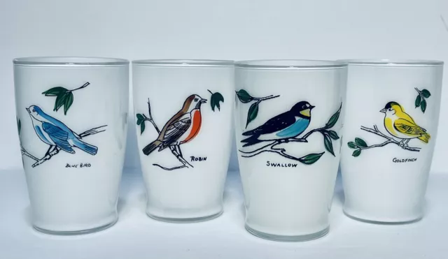 Vintage Bartlett Collins Feathered Friends Juice Glass - Your Choice