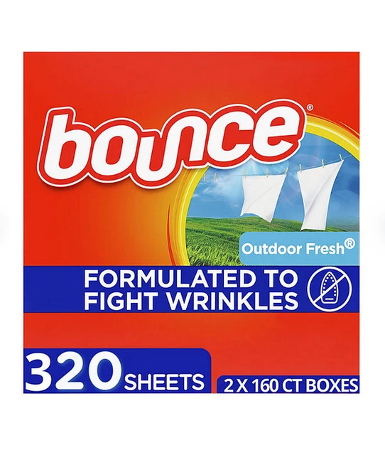 Bounce Fabric Softener Dryer Sheet Outdoor Fresh (2 x 160 ct.)