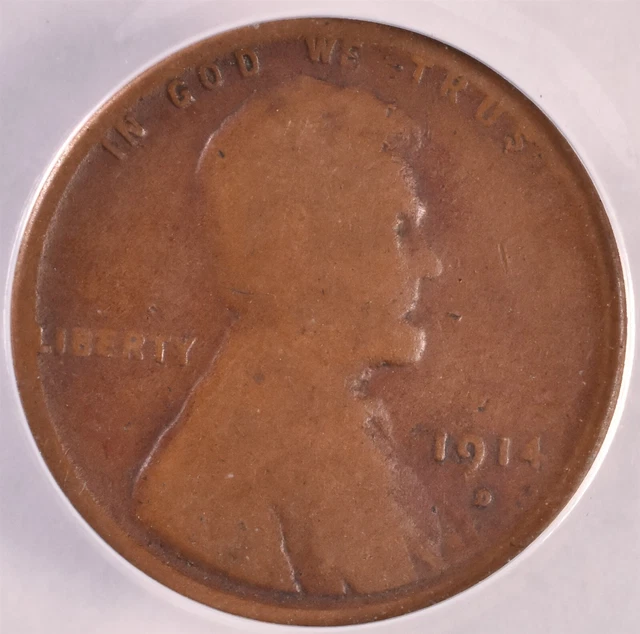 1914-D Lincoln Wheat Penny Cent - ANACS AG3 - Starting At Greysheet Bid