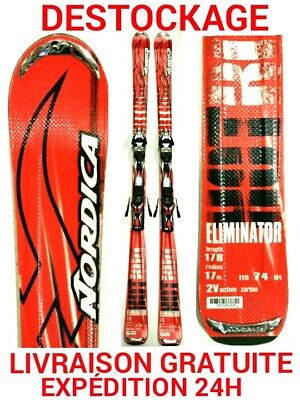fixations Nordica ski occasion adulte NORDICA "FIRE ARROW"--2 ieme CHOIX taille:168 cm 