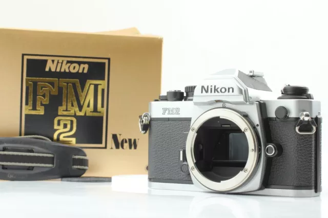 "Near Mint w/ Box S/N 857xxxx" Nikon New FM2 FM2N Silver Body 35mm SLR Camera