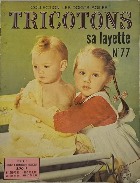 Catalogue De Tricot Layette Vintage Del Duca N°50 - Enfant Bébé, En Bon état, Occasion