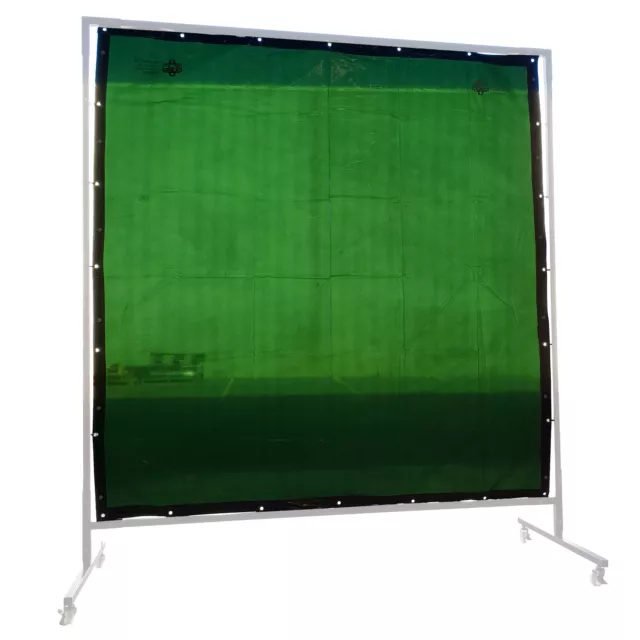 Green Welding Screen / Curtain - 1.8m x 1.3m - Industrial Quality -  Hampdon