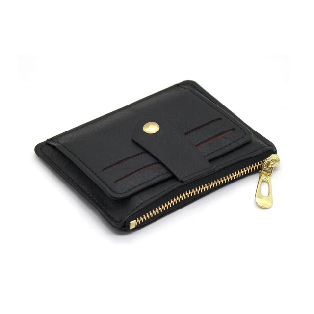 Portafoglio Uomo SENDEFN In Vera Pelle | Piccolo E Sottile Con Blocco RFID | 6 Tasche Per Carte E 3 Scomparti | Regalo Elegante Per Uomo