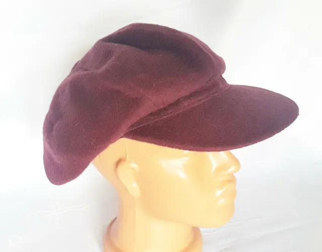 Germany Vintage Authentic Adalbert Breiter Wool Purple Women's Hat-Us6 5/8;Eu 53