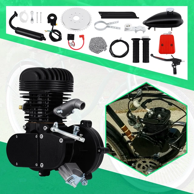 Kit Moteur Essence 2 Temps Pour Vélo Motorisé - 50cc à 110cc - Neuf, Refroidissement Par Air