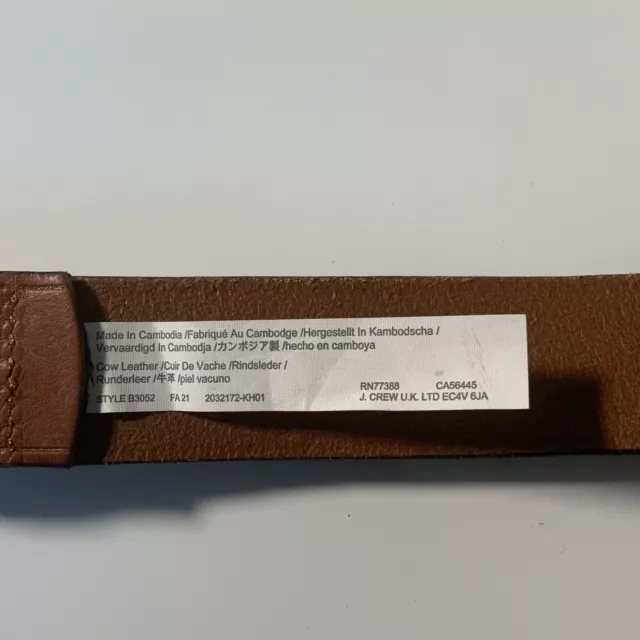 Madewell Perfect Leather Belt Women’s XS Brown . 3