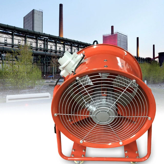 18& AXIAL FAN Explosion Proof Extractor for Spray Booth Paint Fumes ...