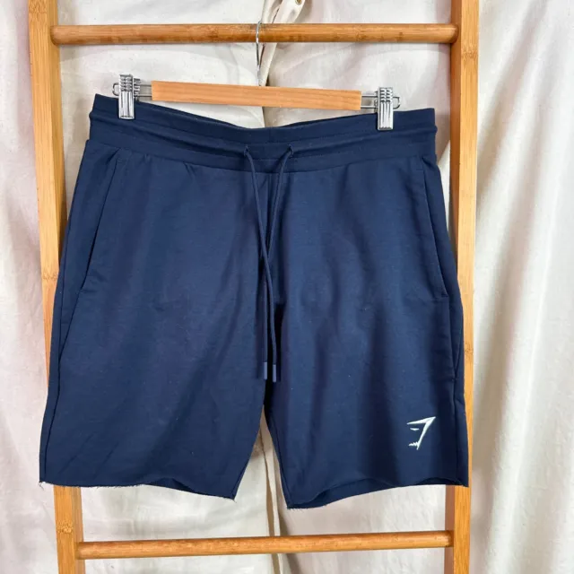 Gymshark Sweat Shorts Mens Medium Blue Running Training Activewear