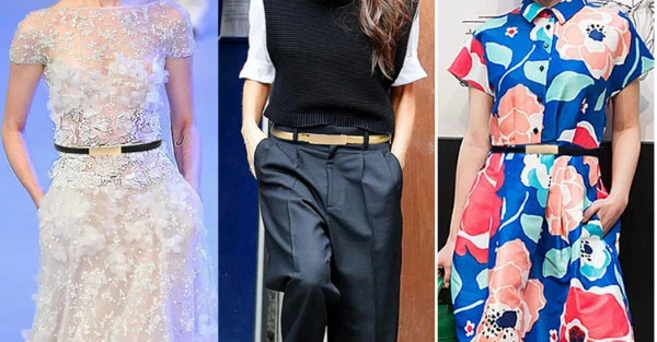 SIMPLICITY LADY BELT Classic Fashion Elegant Gold Metal Girl Must Have Waistband