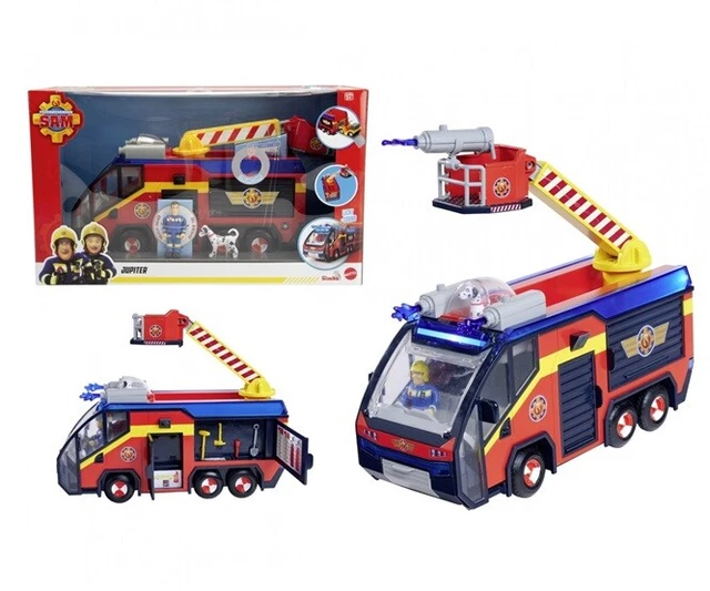 Simba Toys 109257661 Pompier Sam - Le camion de pompiers Jupiter avec 2