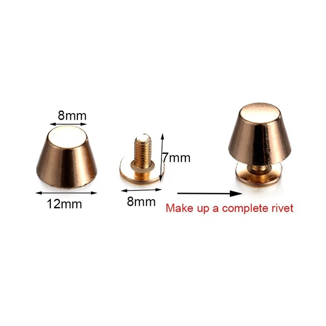 BOTTOM LUGGAGE CRAFT Rivets Studs Mushroom Screw Nail Stud Garment ...