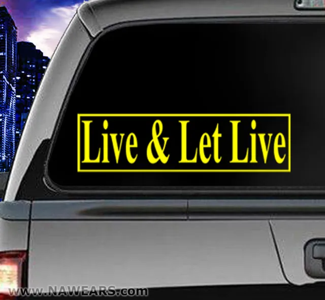 Alcoholics Anonymous - AA Live & Let Live  Transparent Sticker /  Decal NEW