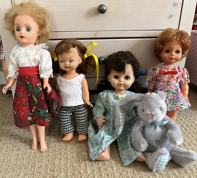 Vintage dolls bundle Chiltern, Reliable, Camay teenage  1960/70s. Vinyl Job Lot