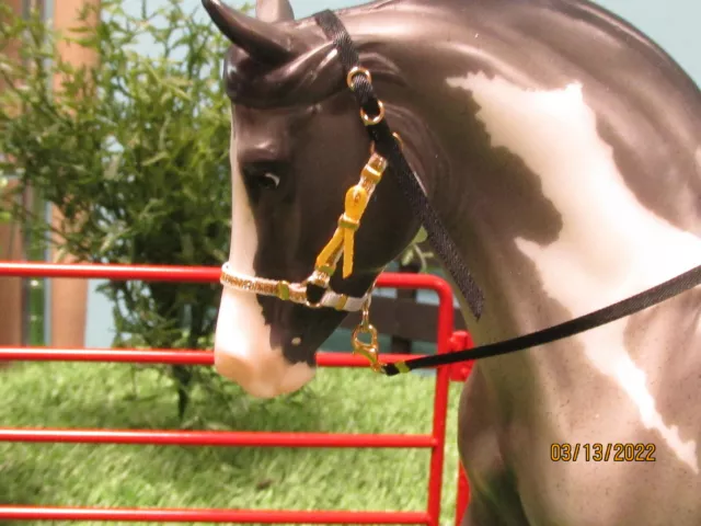 Jaapi HALTER w/lead - fit Breyer model horses -  honor the US Coast Guard!